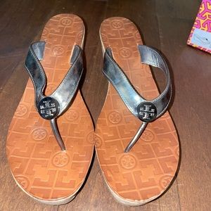 Tory Burch wedged flip flop